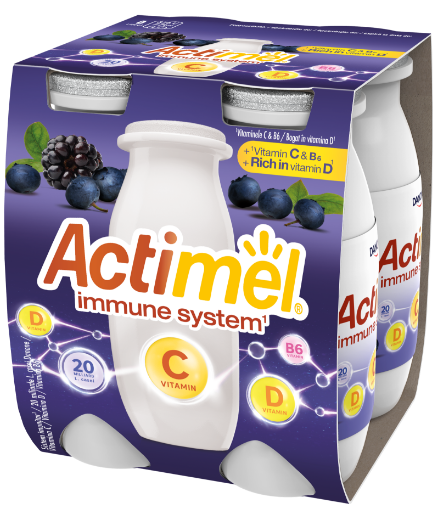 Actimel s vitamínem C<br/>Borůvka a ostružina